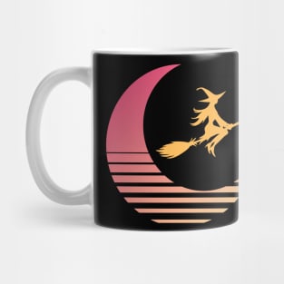 Witch Broom Moon Mug